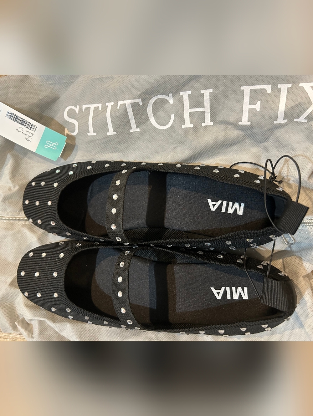 NWT MIA Black Lainney Flat In 9.5